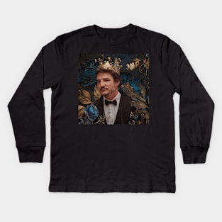 Pedro Pascal is King Kids Long Sleeve T-Shirt